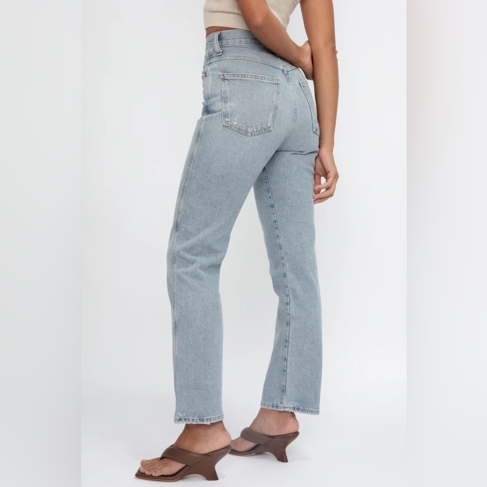 Agolde Pinch Waist Kick Flare Jeans in Riptide Light Wash size 24 High Rise